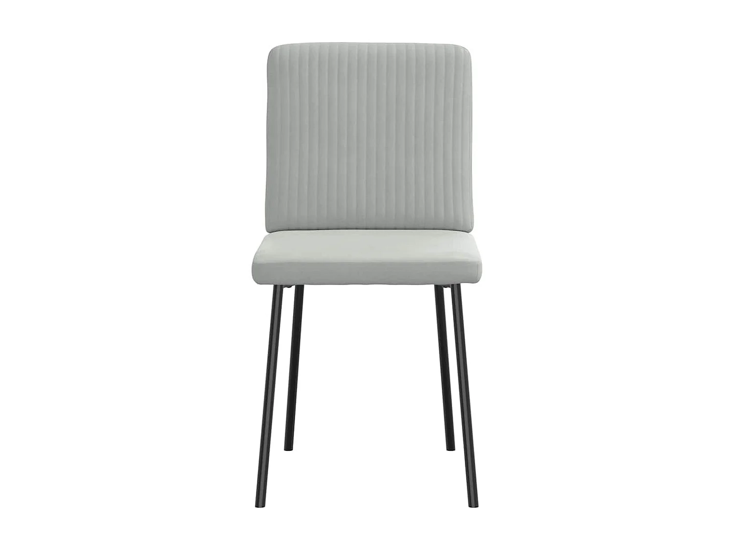 Eetkamerstoelen set van 4 Lichtgrijs Fluweel