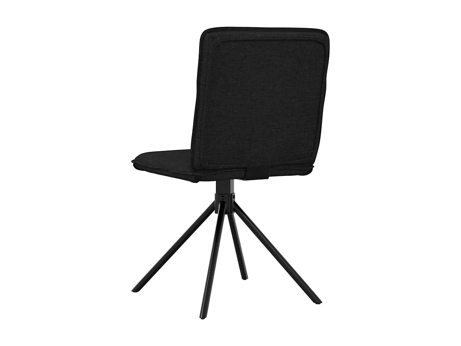 Chaises à manger lot de 2 noir tissu