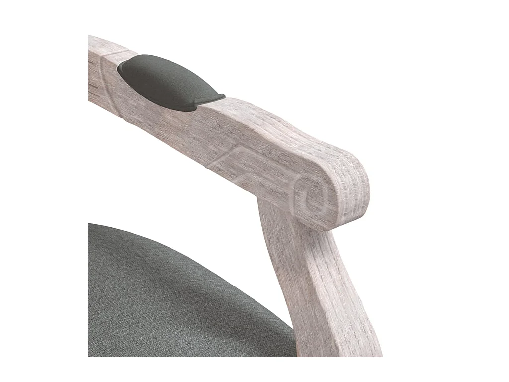 Silla de comedor gris oscuro 54x56x96,5 cm tela