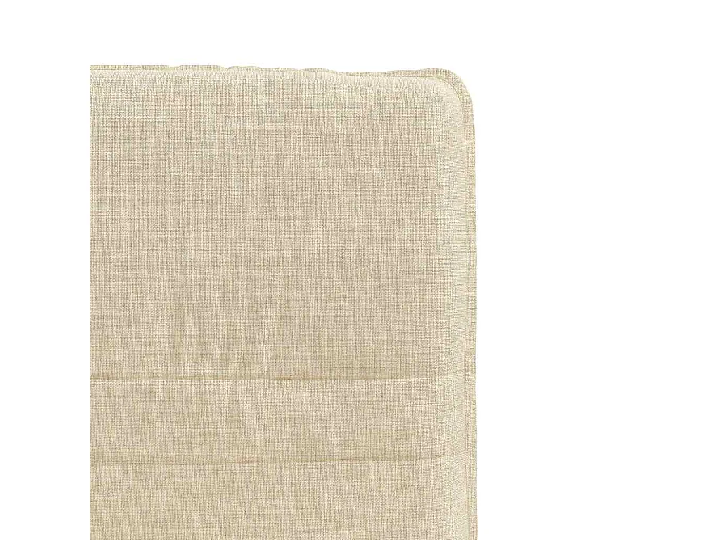 Chaises à manger lot de 2 crème tissu