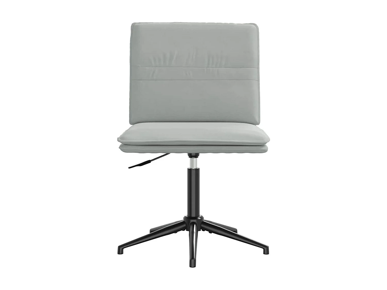 Chaises à manger lot de 2 Gris clair Velours