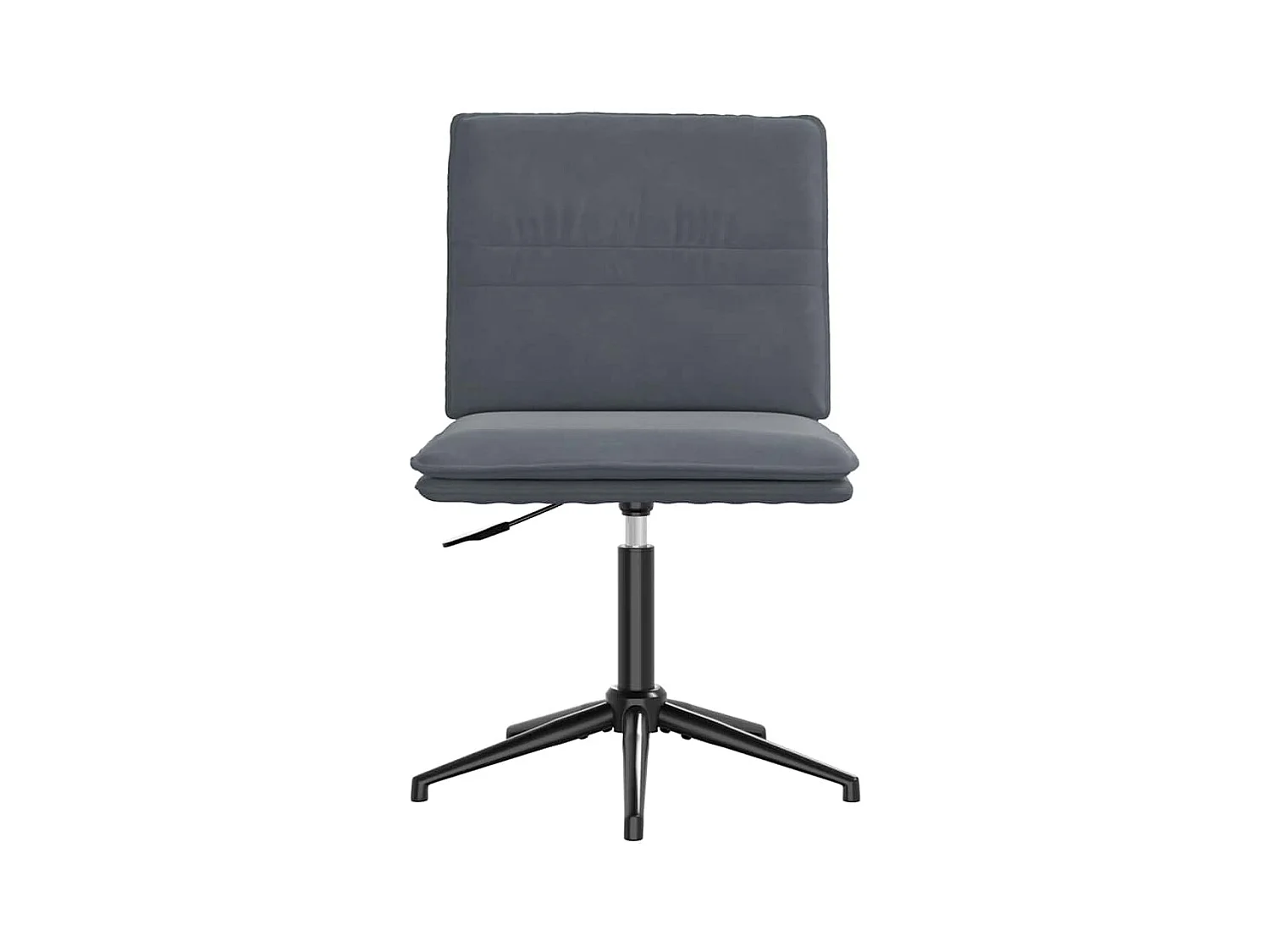 Chaise à manger Gris foncé Velours