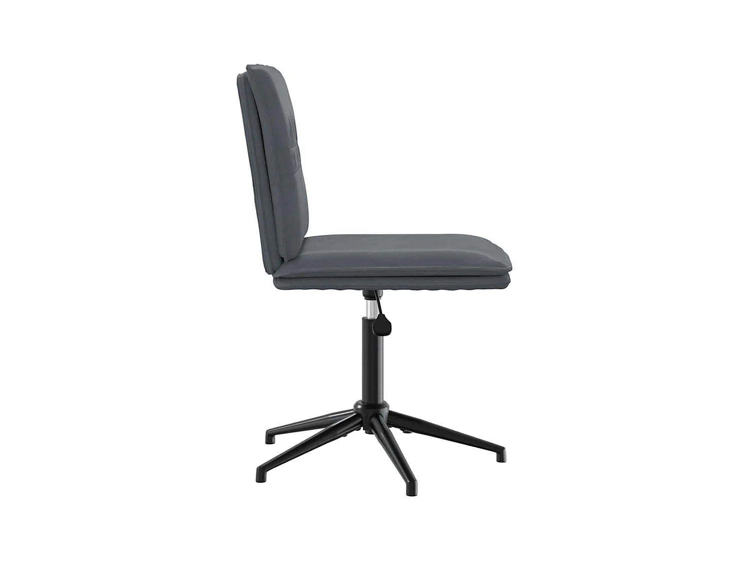 Chaise à manger Gris foncé Velours