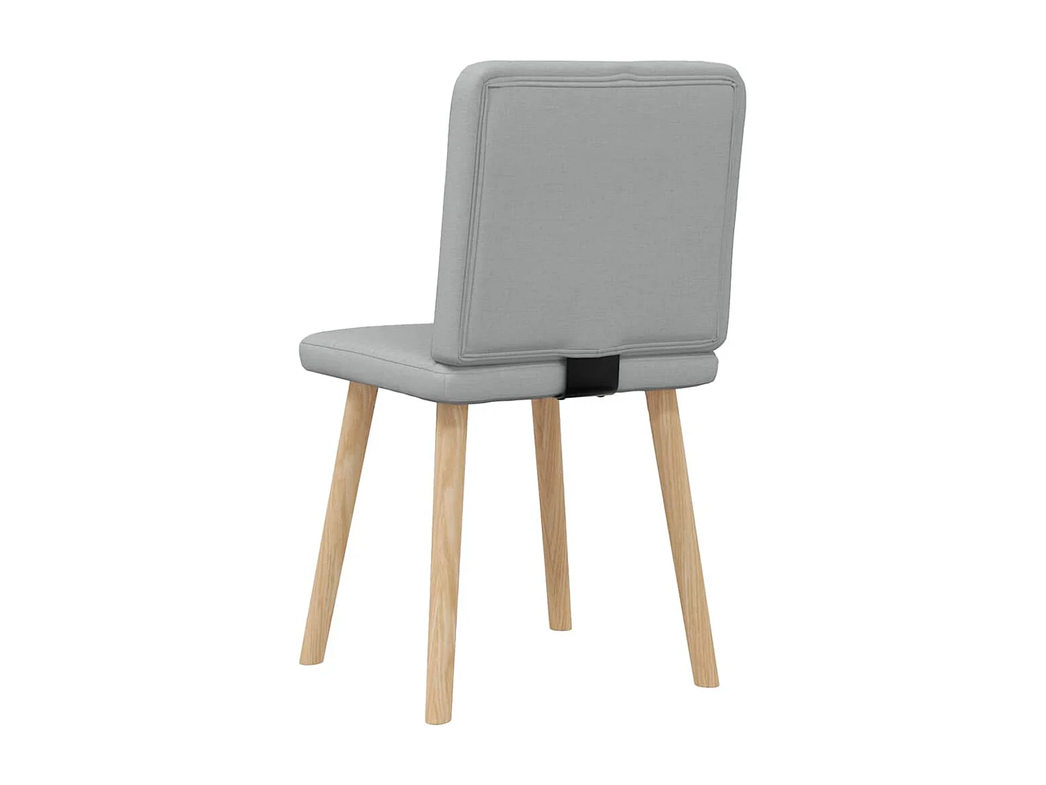 Eetkamerstoelen set van 2 lichtgrijze stof