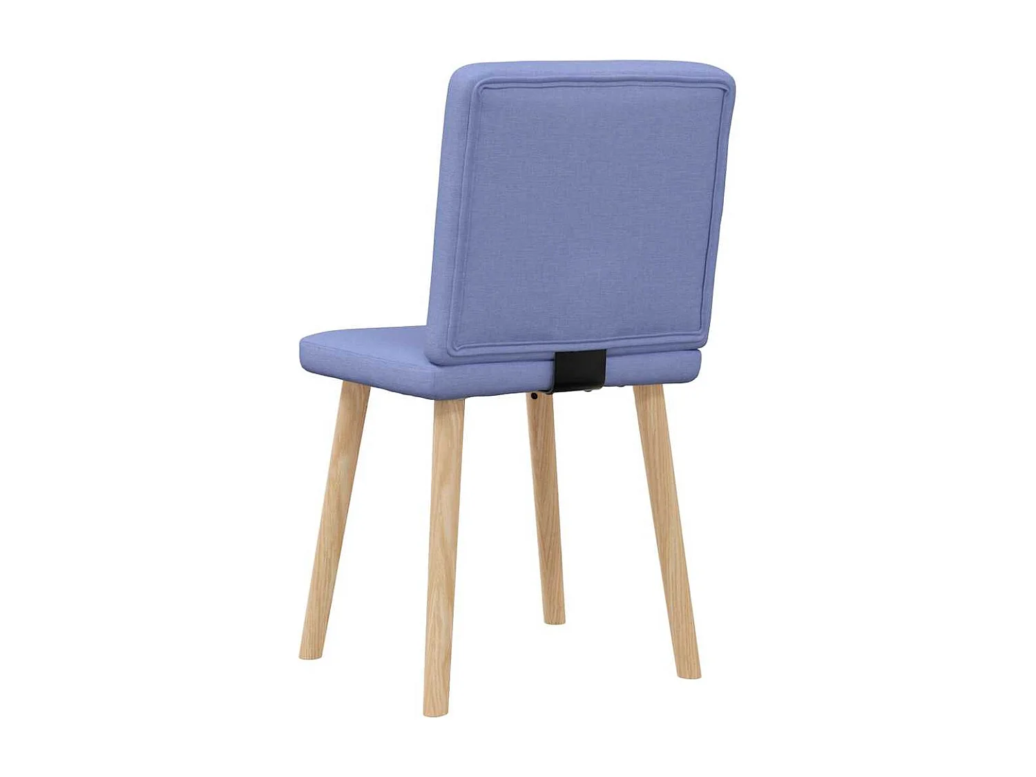 Chaises à manger lot de 2 bleu jean tissu