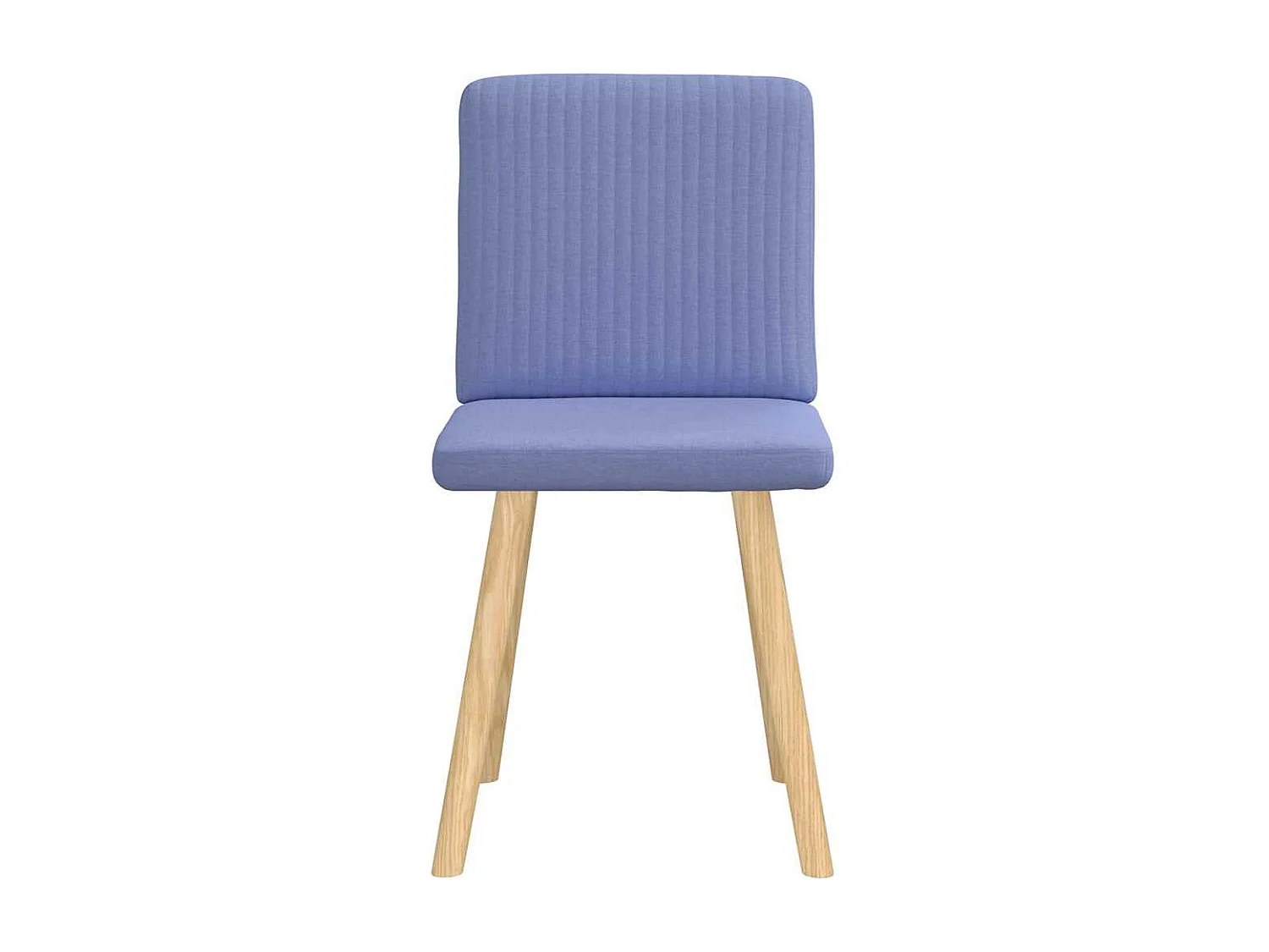 Chaises à manger lot de 2 bleu jean tissu