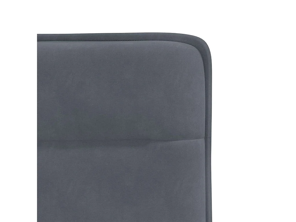 Set di 2 sedie da pranzo in velluto grigio scuro