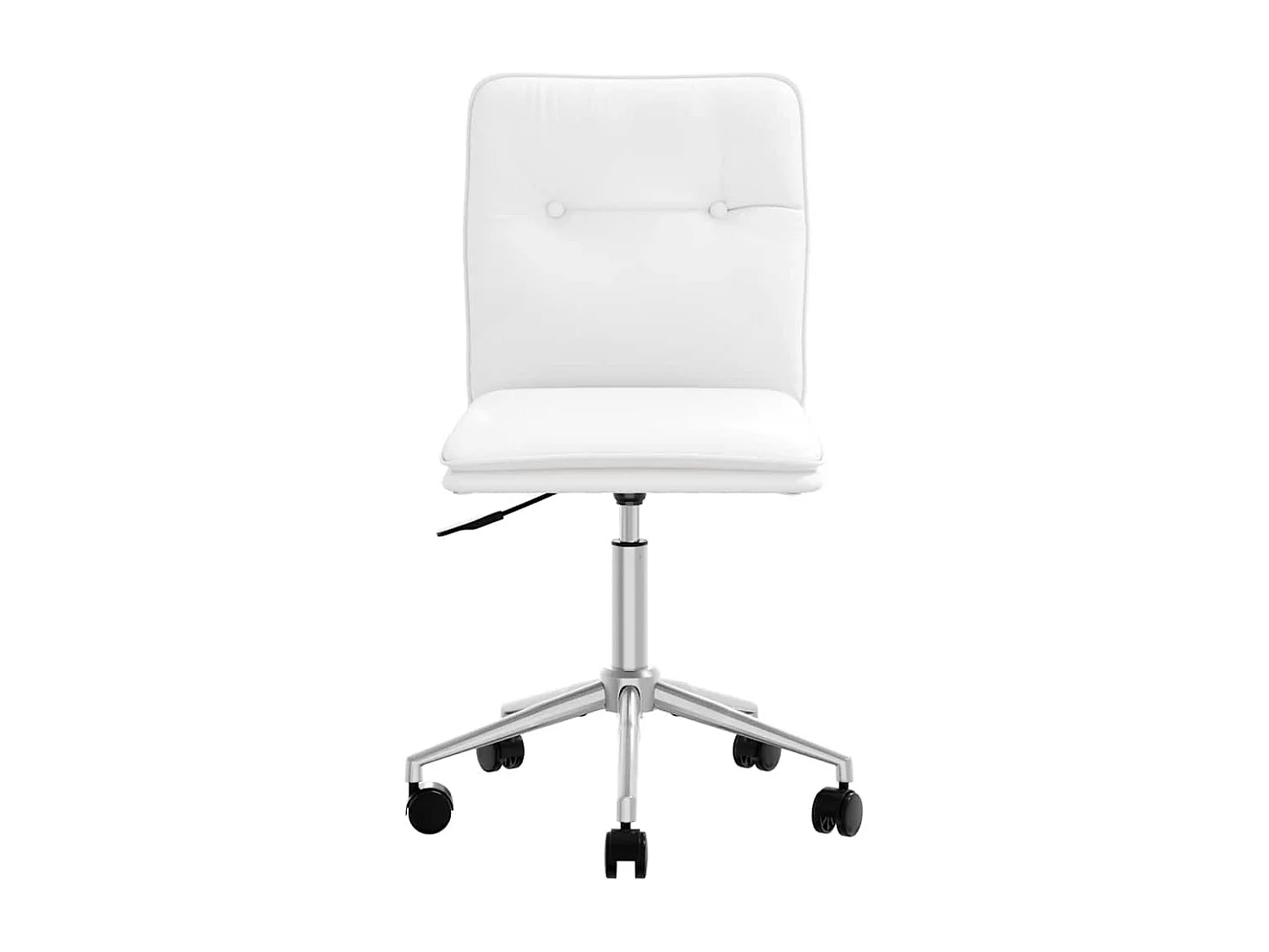 Witte kunstleren eetkamerstoel