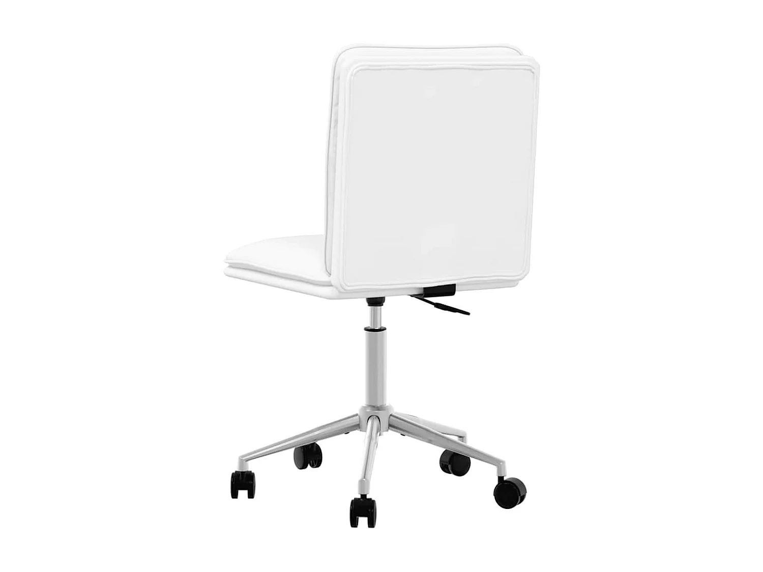 Witte kunstleren eetkamerstoel