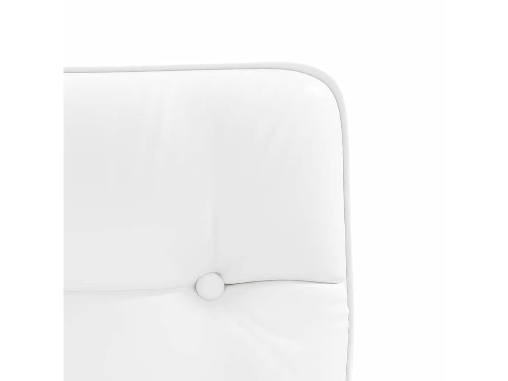 Witte kunstleren eetkamerstoel