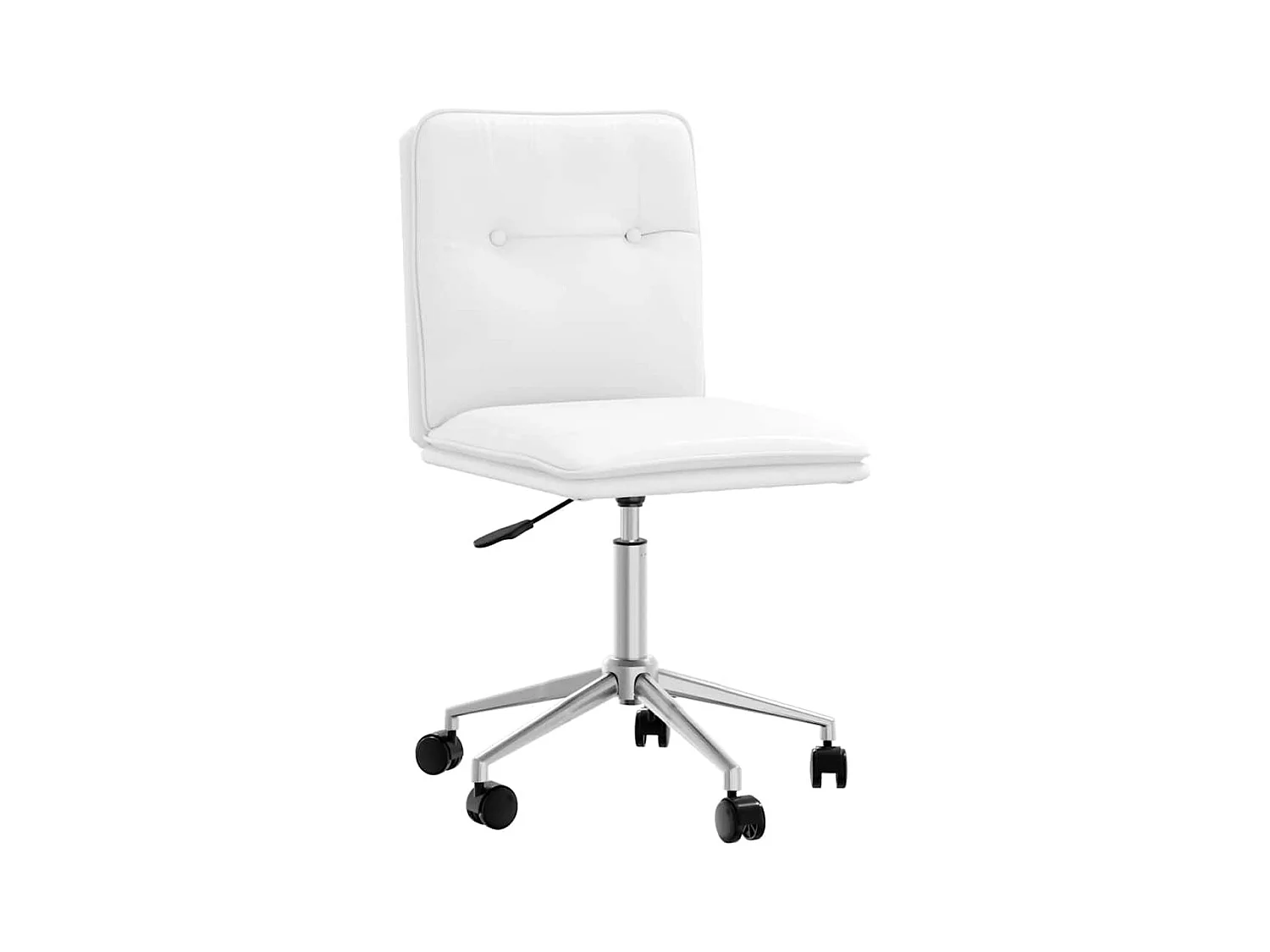 Chaise de salle à manger Blanc Similicuir