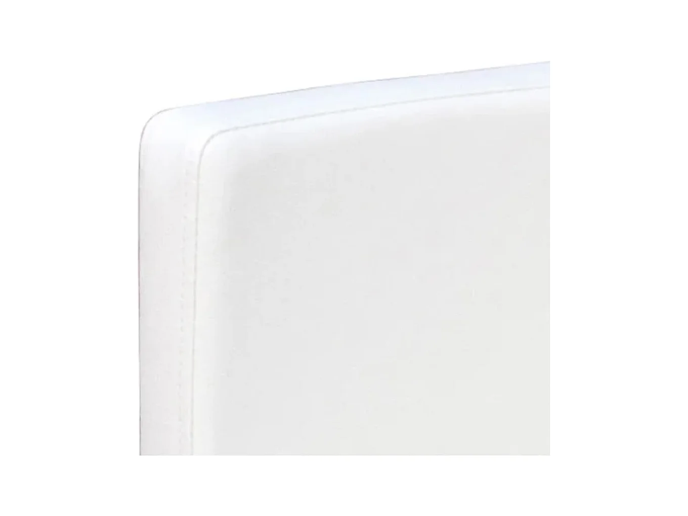 Set di 2 sedie da pranzo in similpelle bianca