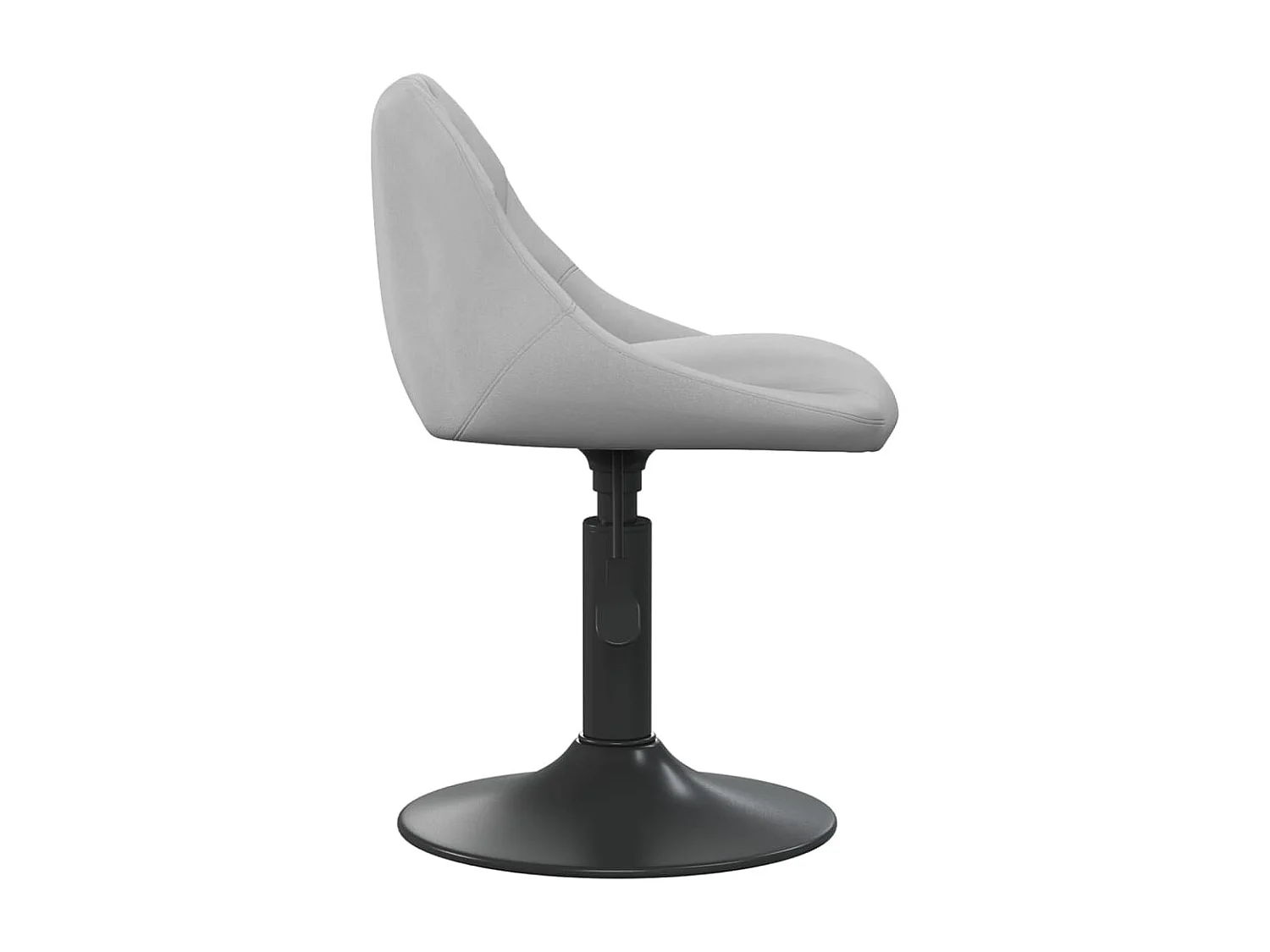 Chaises pivotantes à manger lot de 2 Gris clair Velours