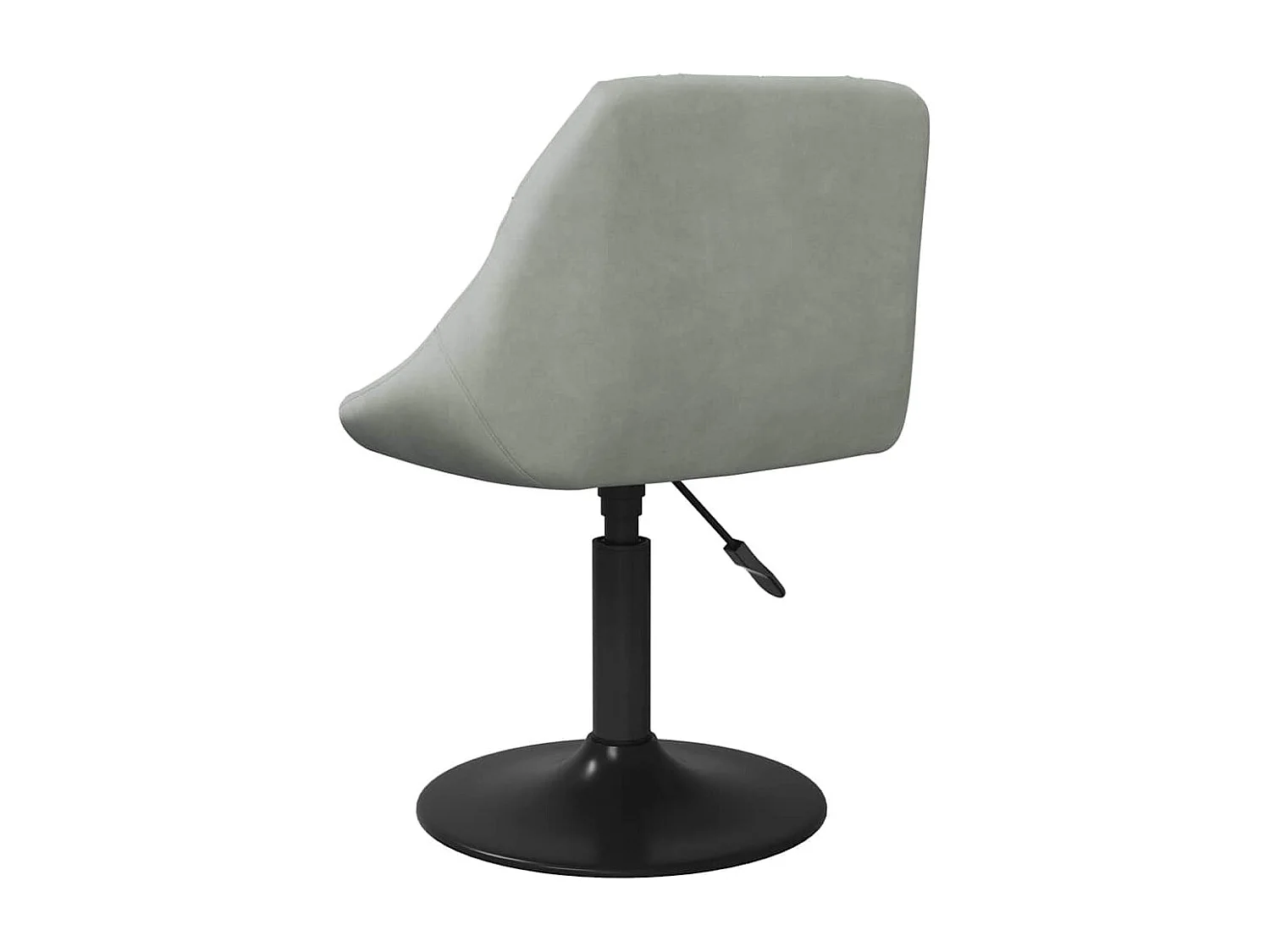 Chaises pivotantes à manger lot de 2 Gris clair Velours