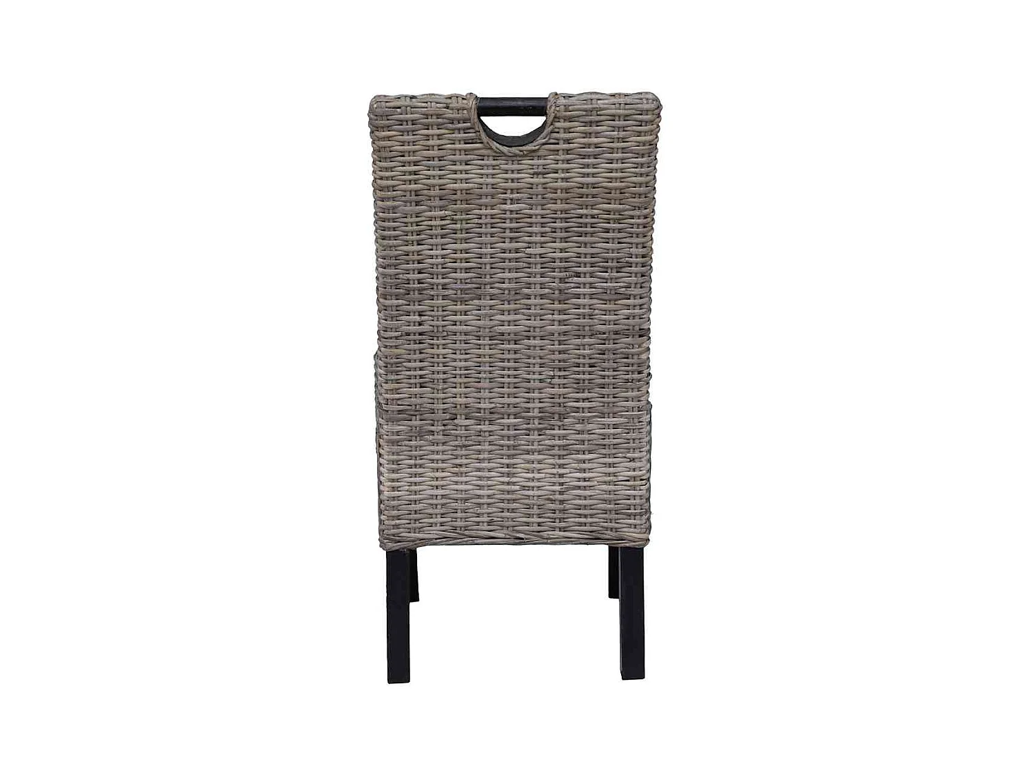 Chaises à manger lot de 2 rotin Kubu bois de manguier