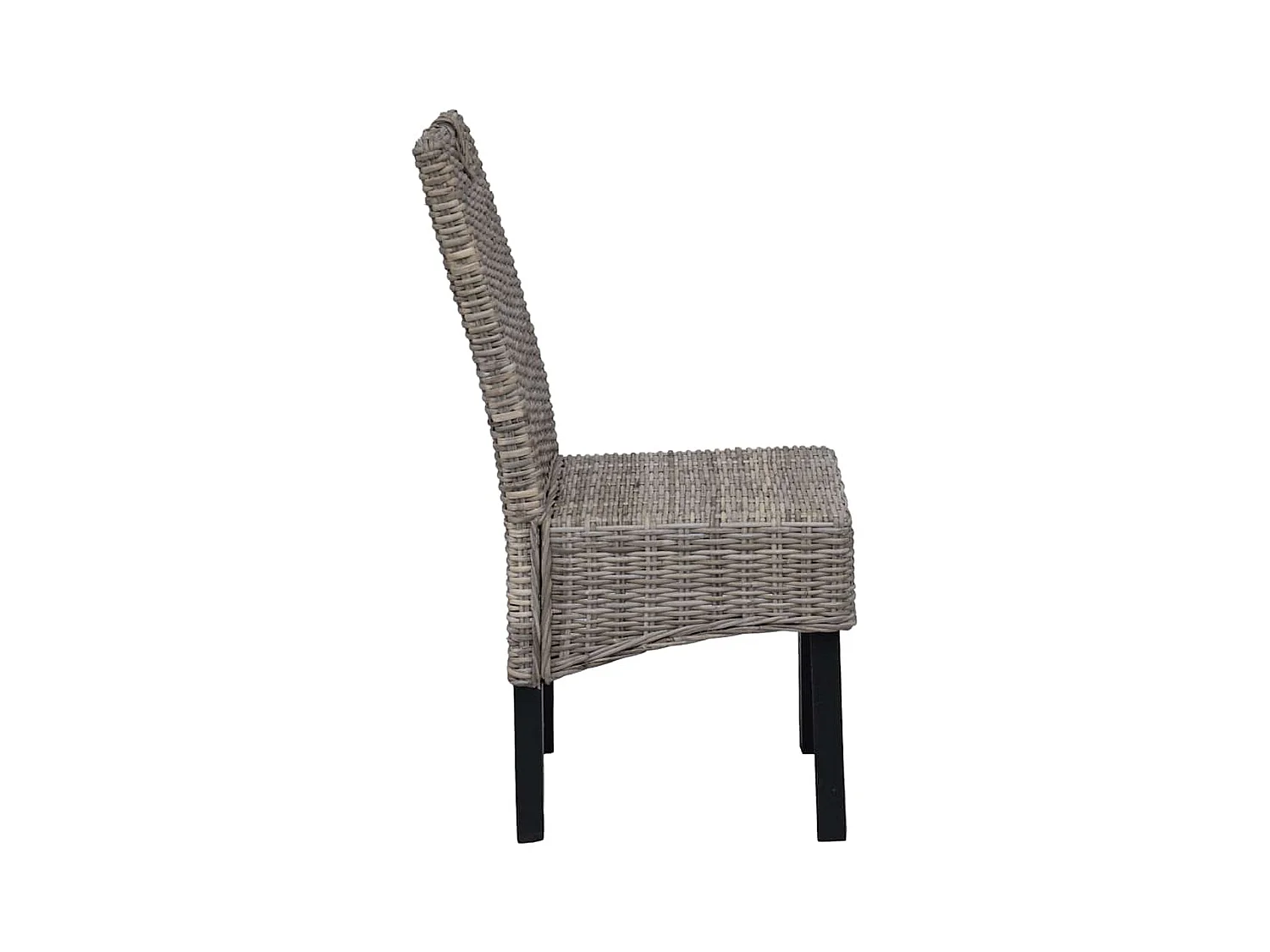 Chaises à manger lot de 2 rotin Kubu bois de manguier