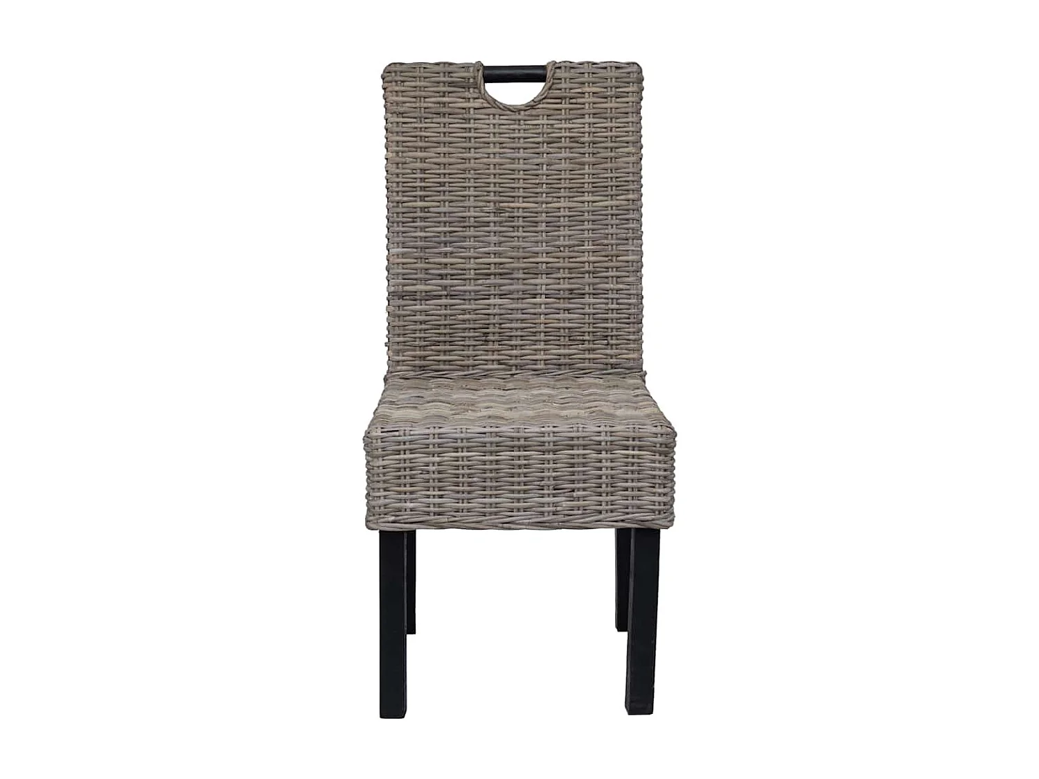 Chaises à manger lot de 2 rotin Kubu bois de manguier