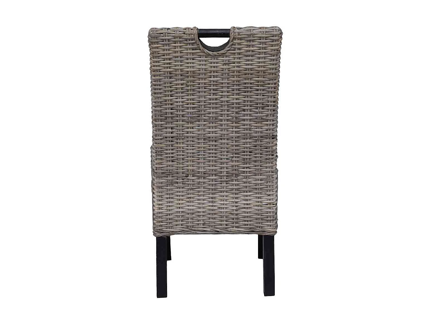 Chaises à manger lot de 2 rotin Kubu bois de manguier