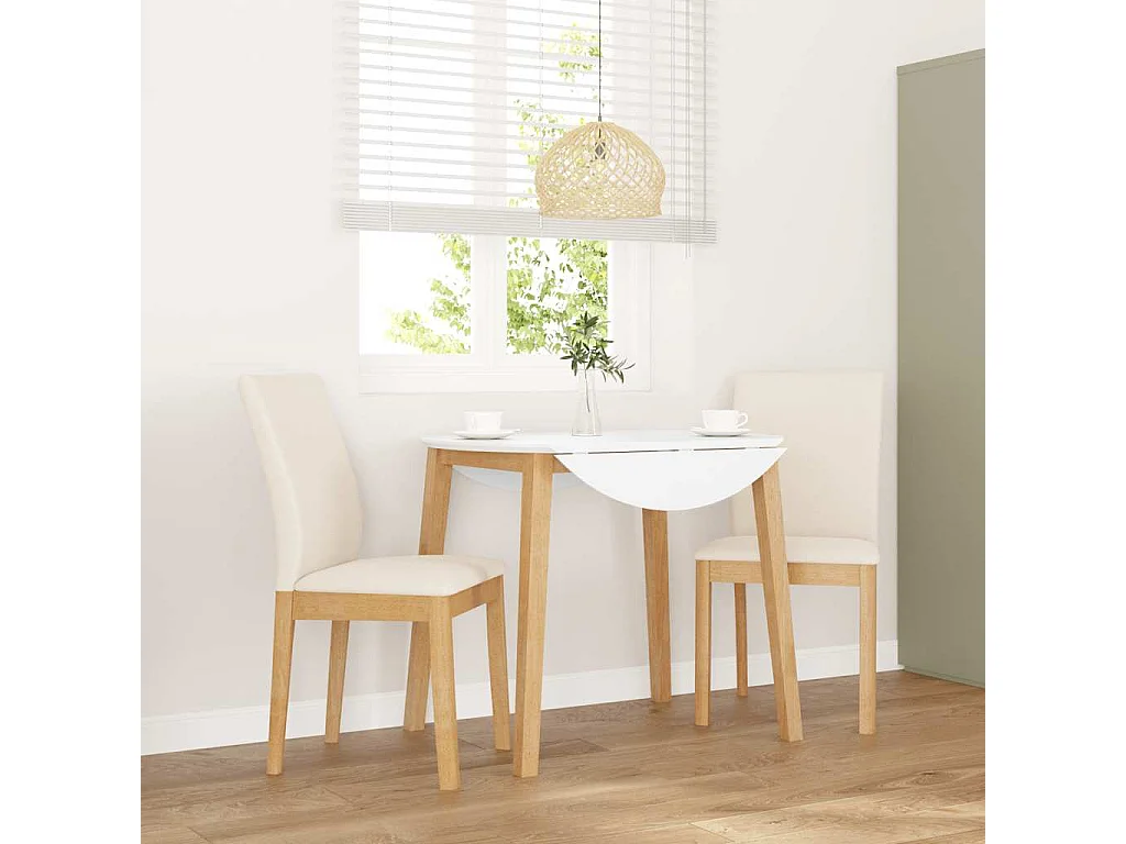 Cojines para sillas de comedor 2 piezas madera maciza caucho