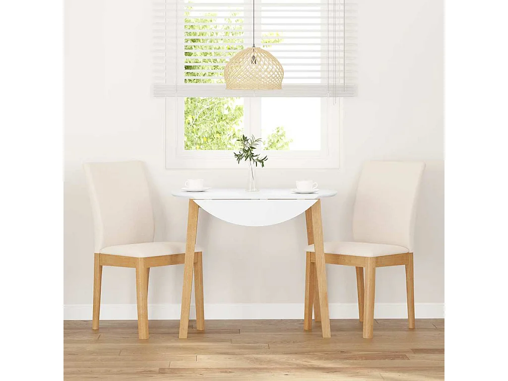 Cojines para sillas de comedor 2 piezas madera maciza caucho