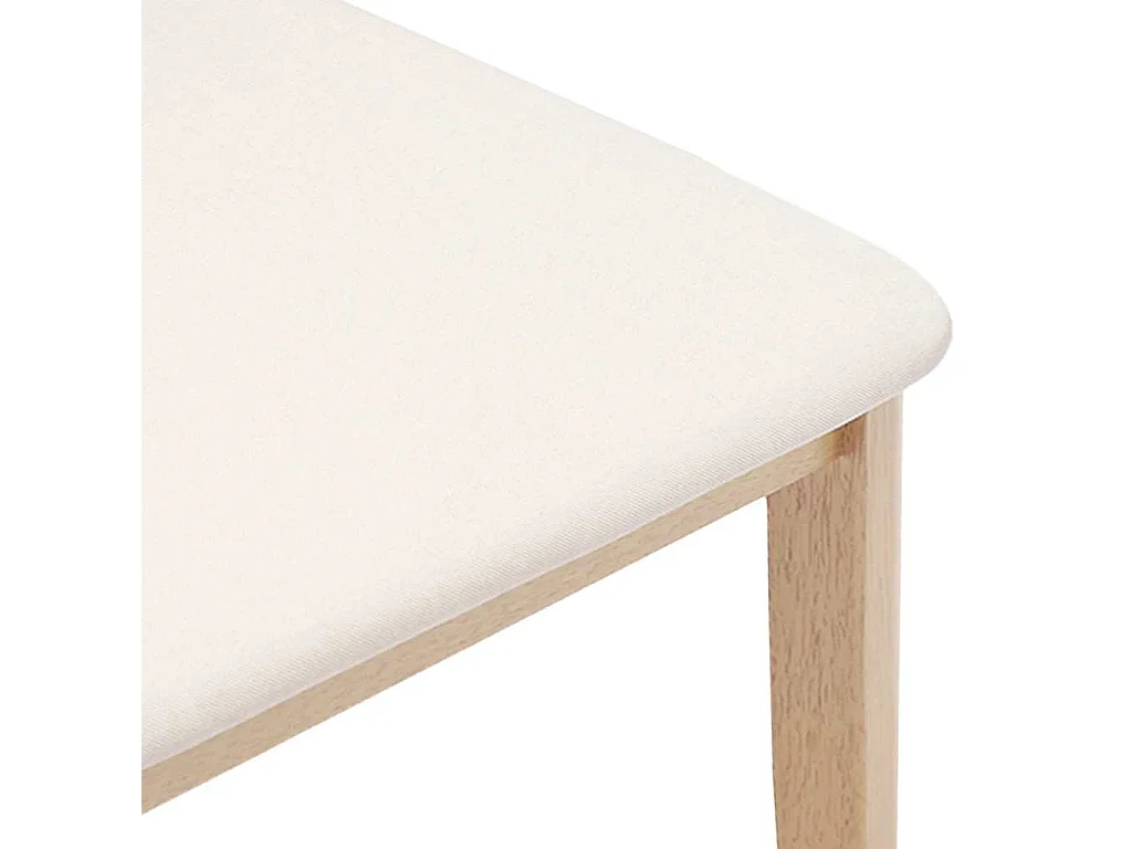 Cojines para sillas de comedor 2 piezas madera maciza caucho