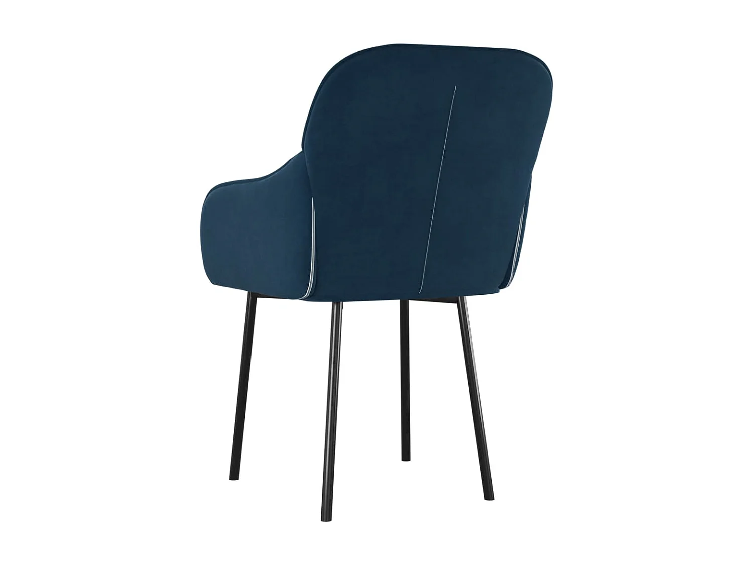 Esszimmerstühle 2er-Set Blauer Samt