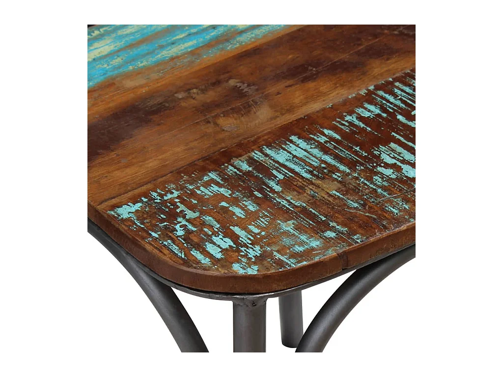 Chaises à manger lot de 6 bois de récupération massif