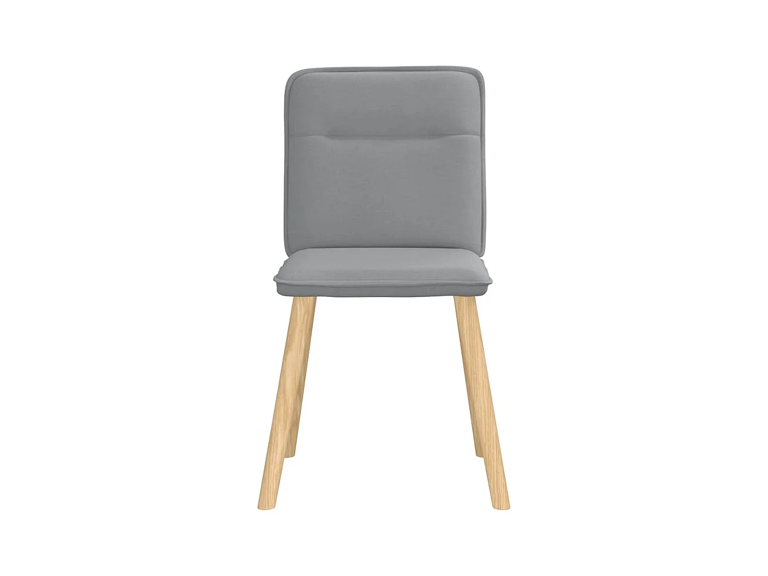 Eetkamerstoelen set van 4 lichtgrijze stof