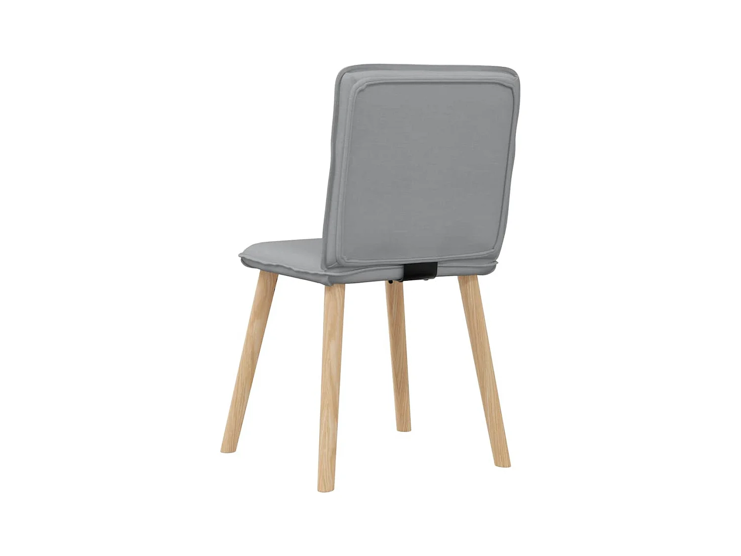 Eetkamerstoelen set van 4 lichtgrijze stof