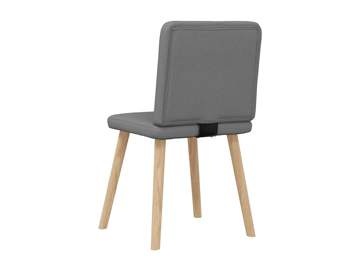 Eetkamerstoelen set van 4 donkergrijze stof