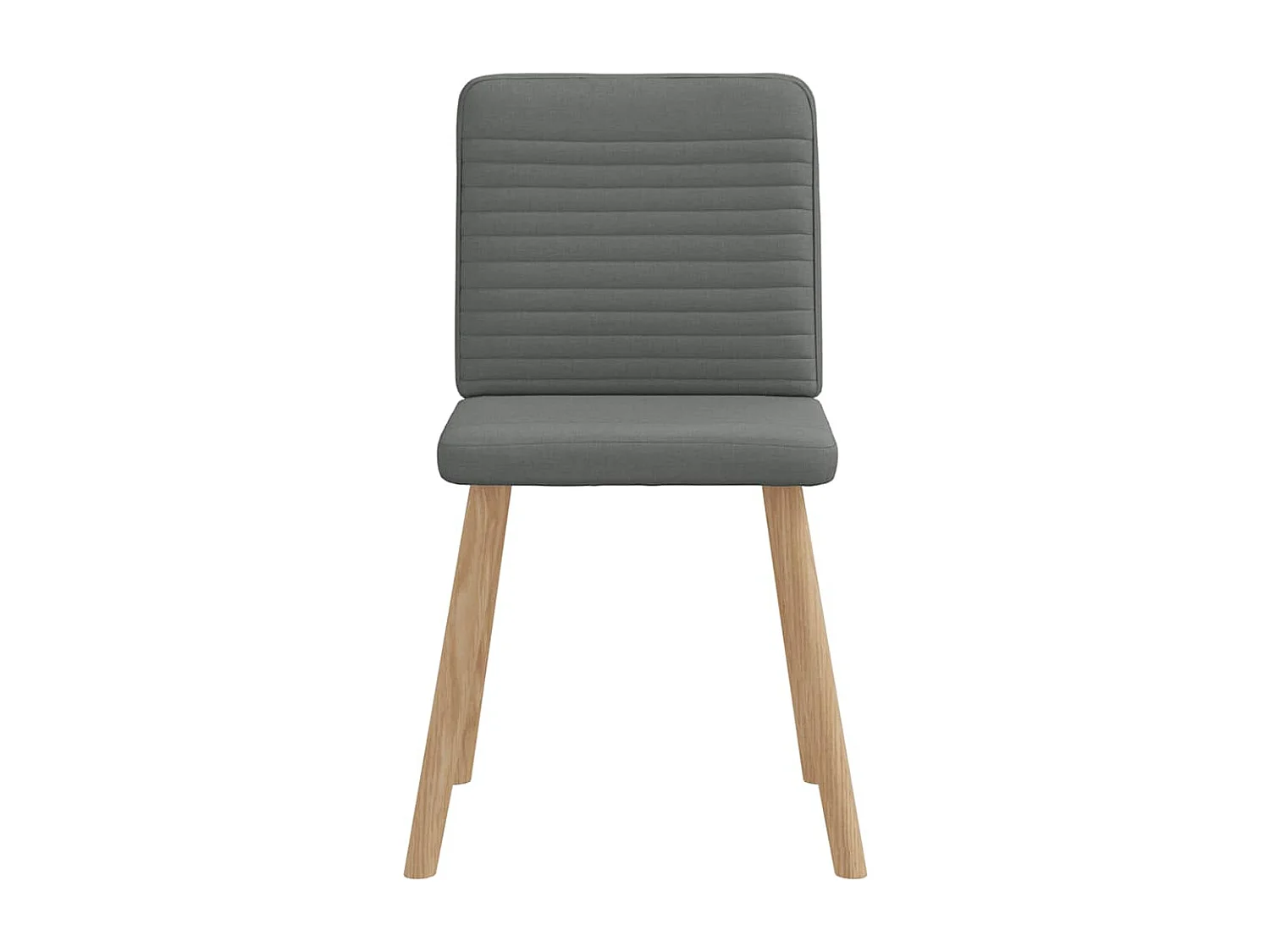 Eetkamerstoelen set van 4 donkergrijze stof