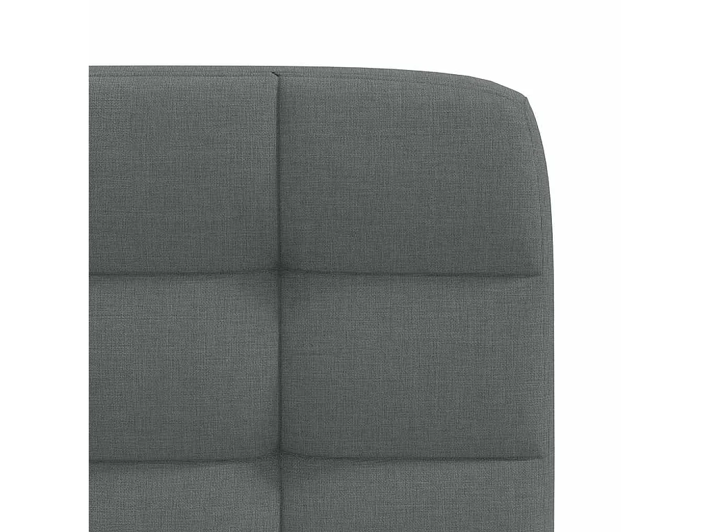 Chaises à manger lot de 4 gris foncé tissu