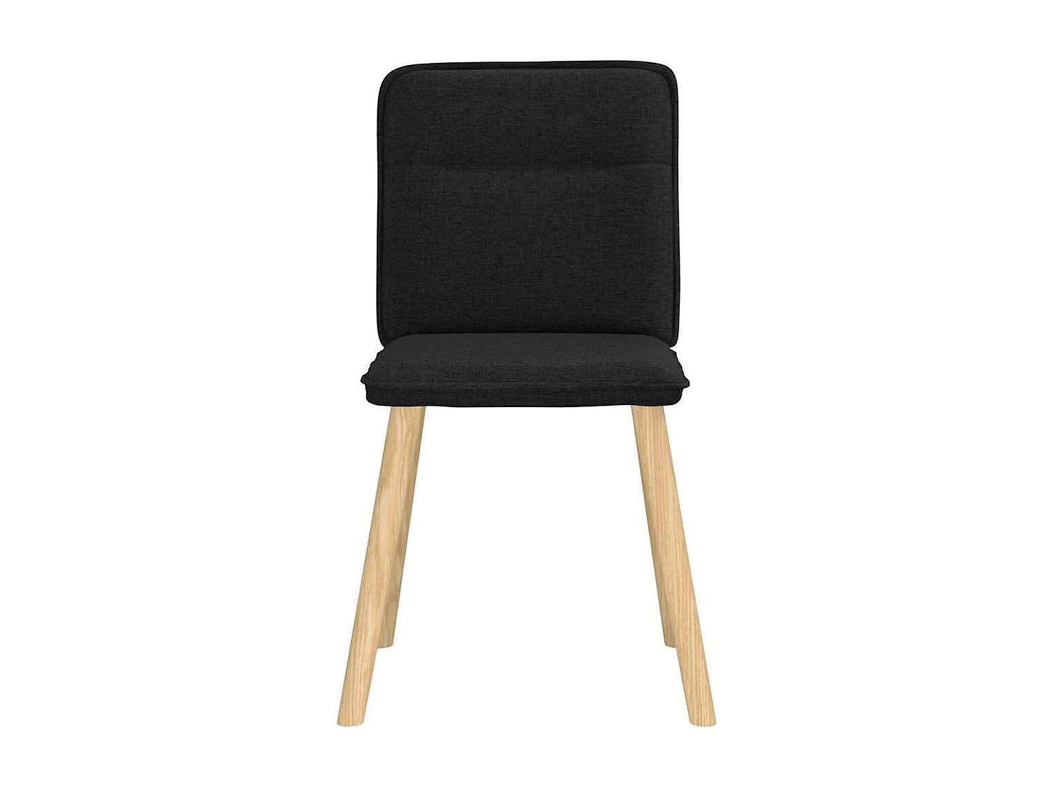 Set di 6 sedie da pranzo in tessuto nero