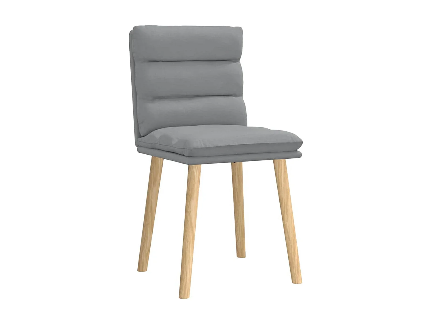 Chaises à manger lot de 2 gris clair tissu