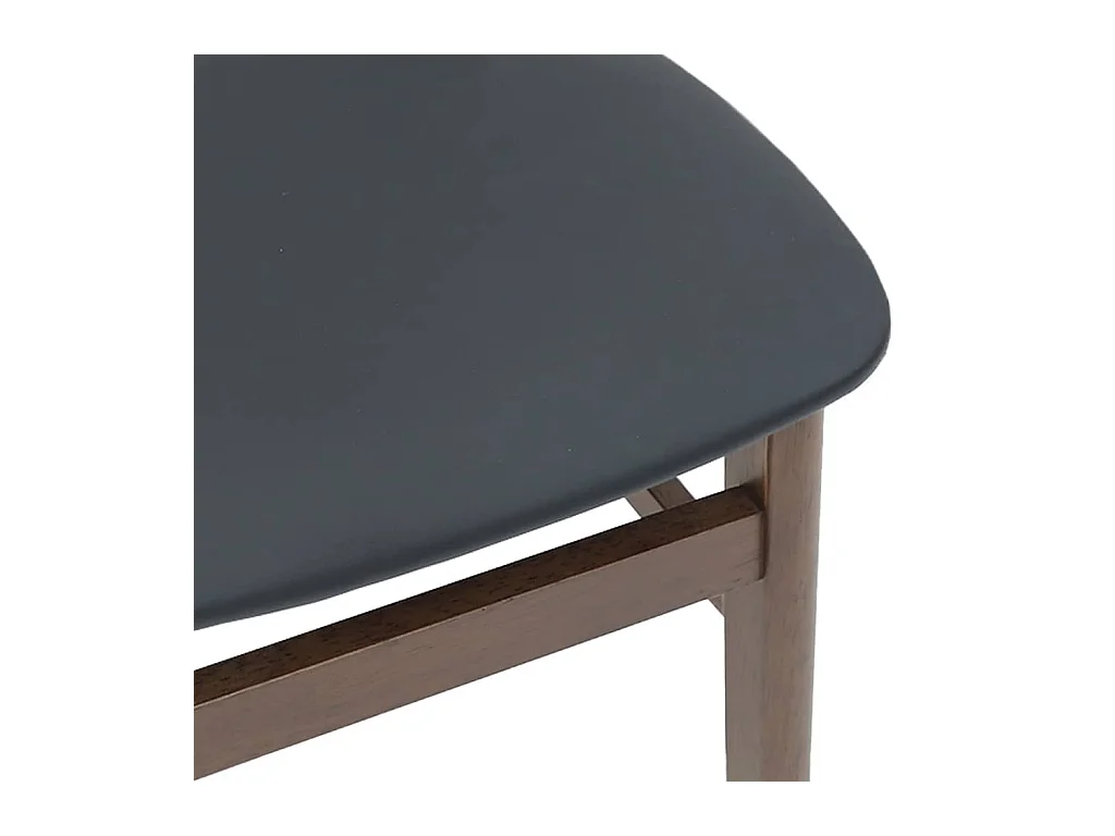 Chaises à manger coussins 2 pcs marron bois massif caoutchouc