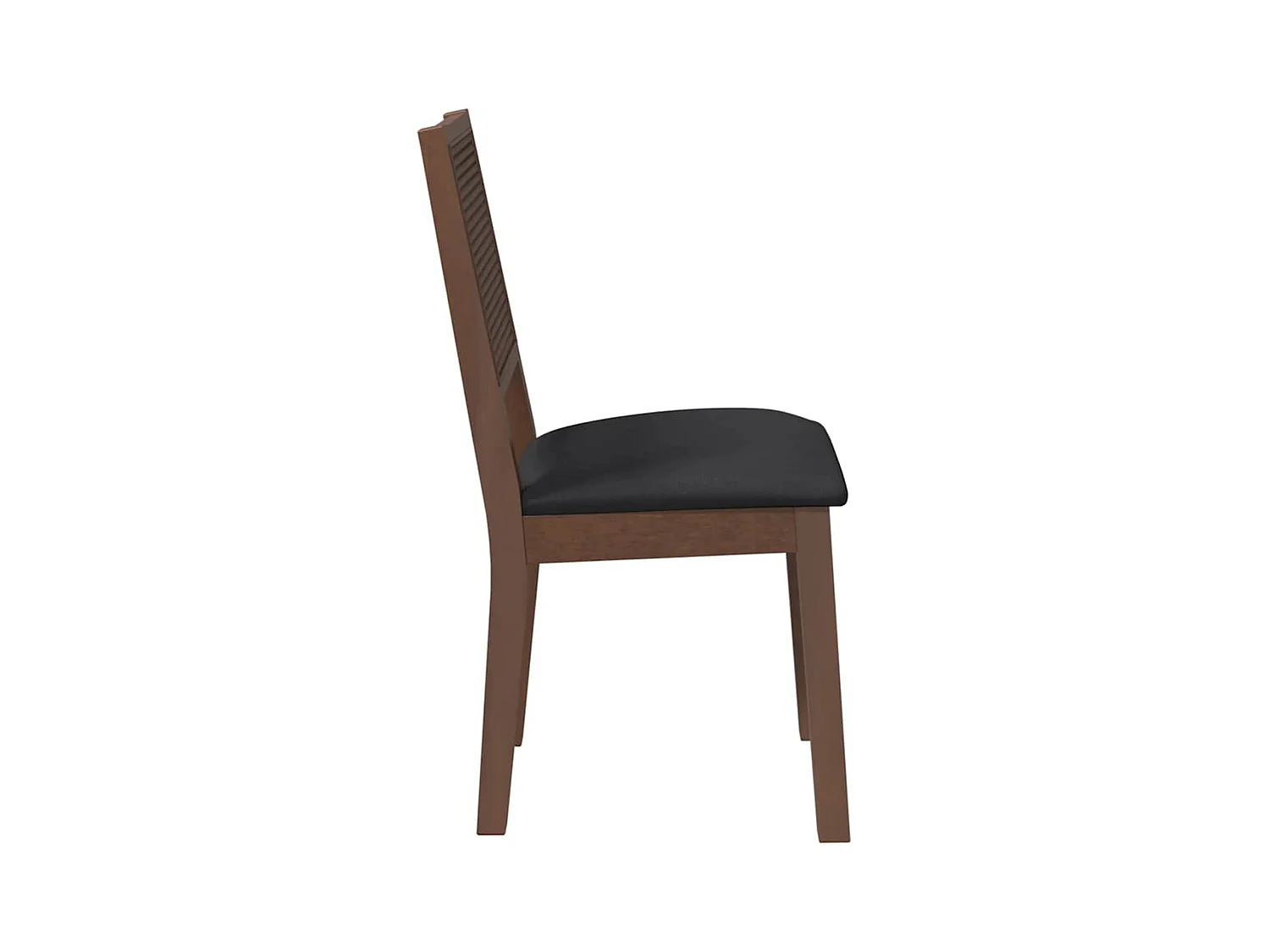 Chaises à manger coussins 2 pcs marron bois massif caoutchouc