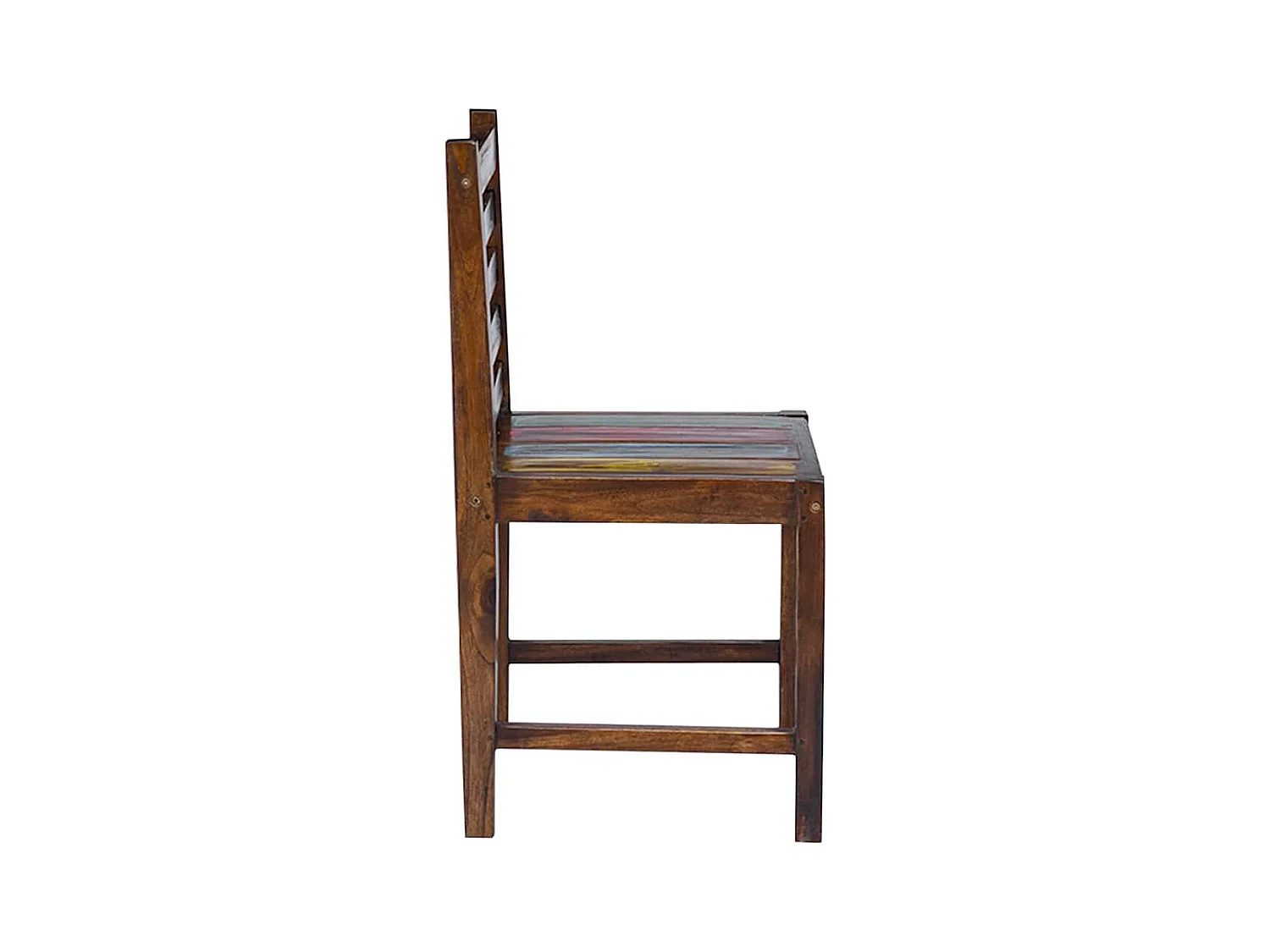 Chaises à manger lot de 2 bois de récupération solide