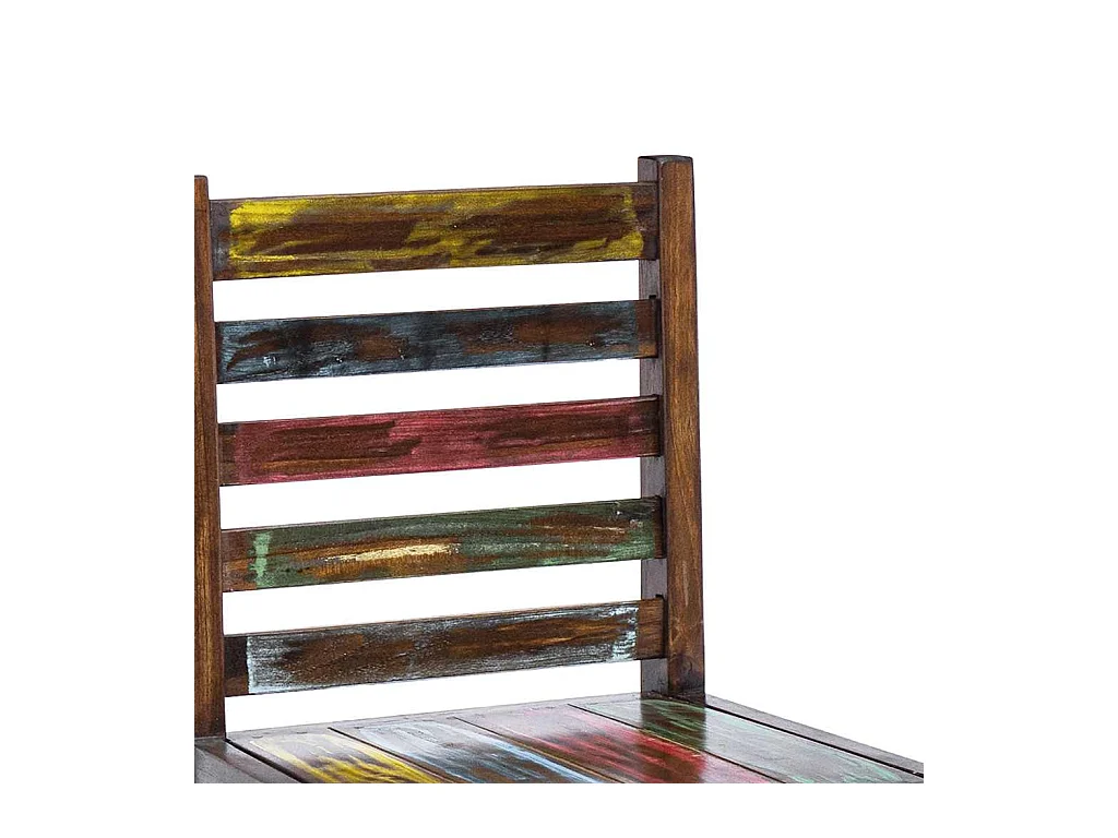 Chaises à manger lot de 2 bois de récupération solide