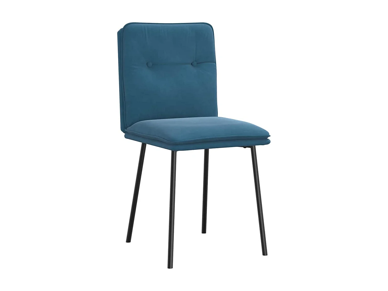 Set di 6 sedie da pranzo in velluto blu