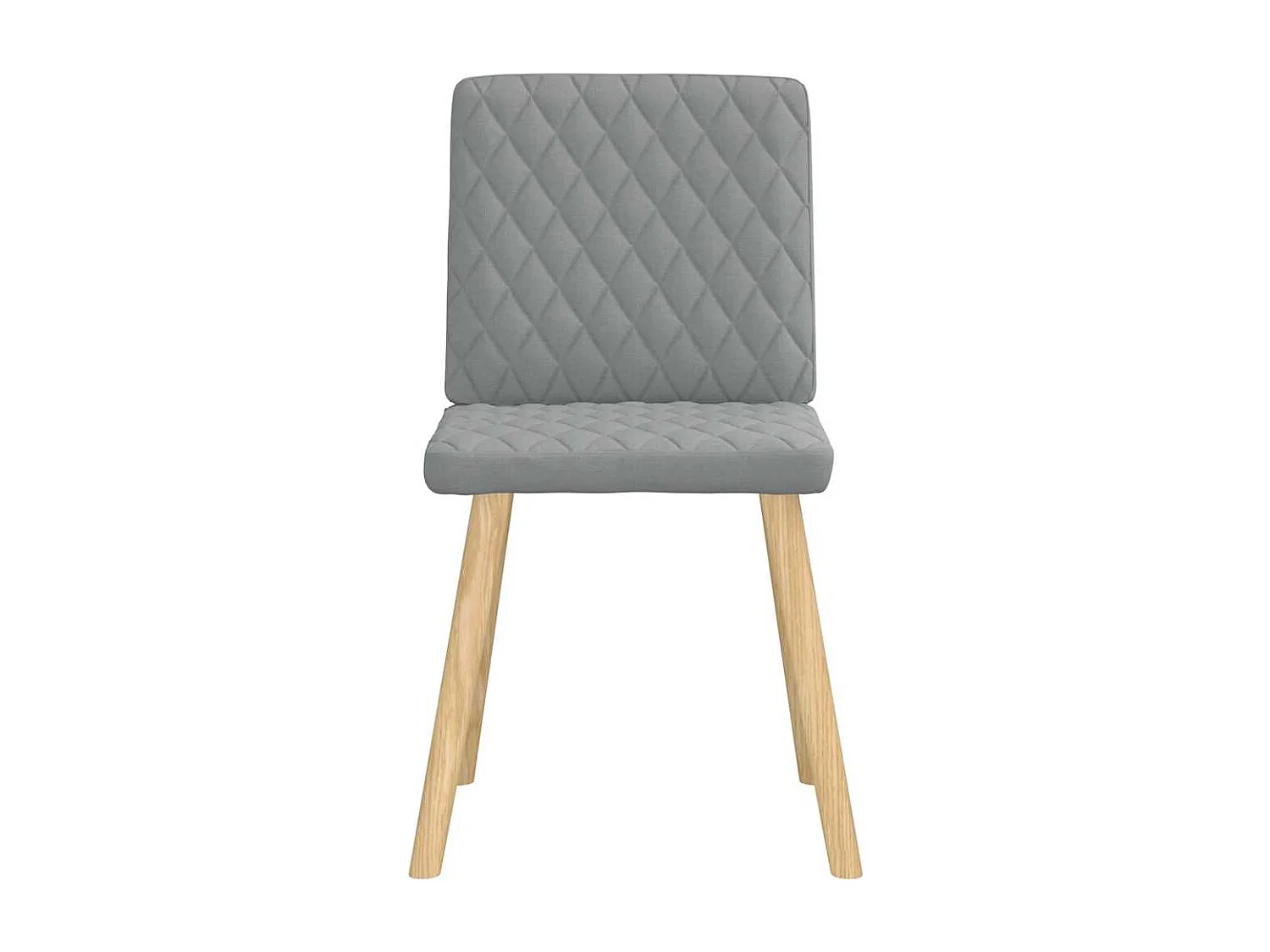 Chaises à manger lot de 6 gris clair tissu
