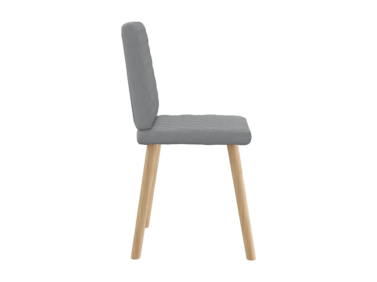 Chaises à manger lot de 6 gris clair tissu