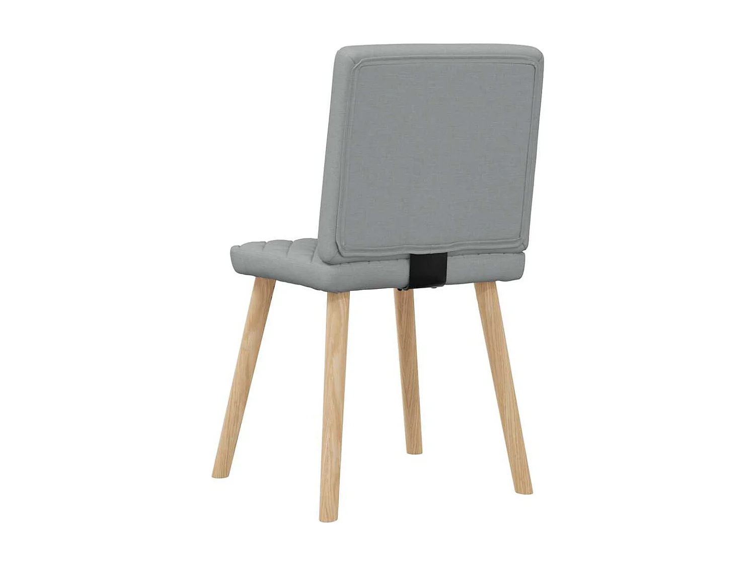 Chaises à manger lot de 6 gris clair tissu