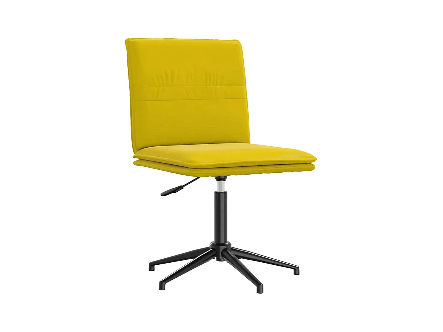 Chaise à manger Jaune Velours