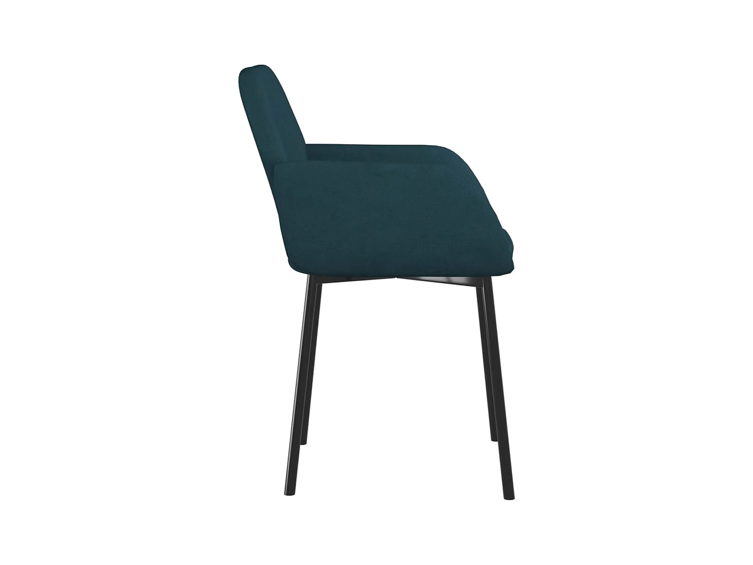 Chaises à manger lot de 2 Bleu Velours