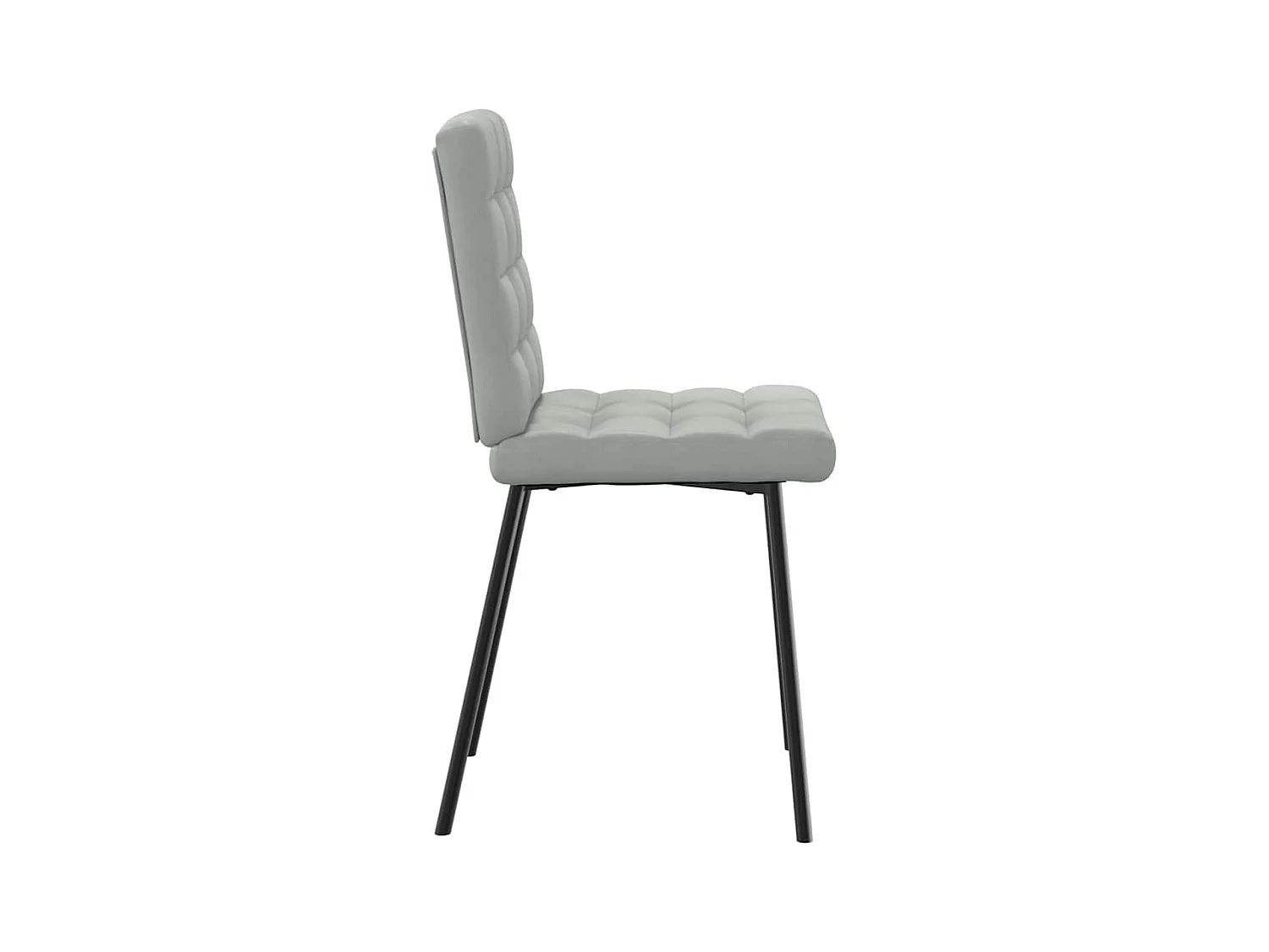 Eetkamerstoelen set van 2 Lichtgrijs Fluweel