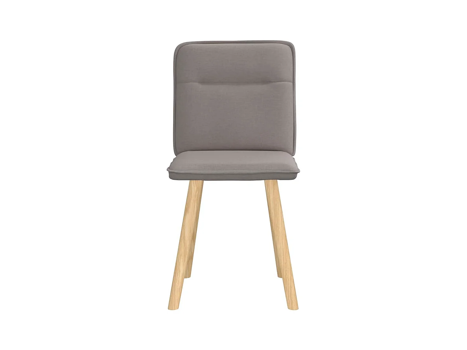 Chaises à manger lot de 2 taupe tissu