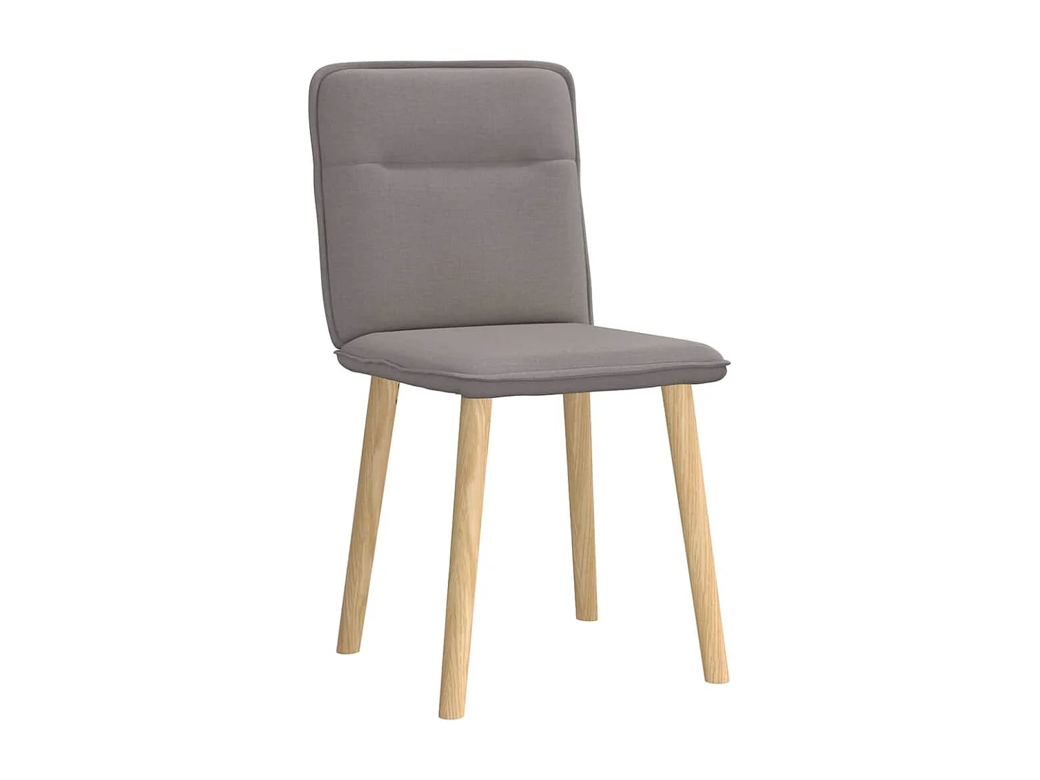 Chaises à manger lot de 2 taupe tissu