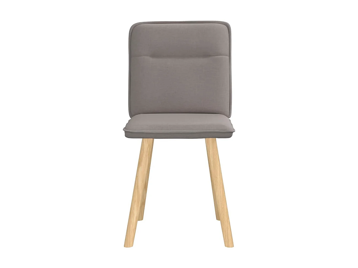 Chaises à manger lot de 2 taupe tissu