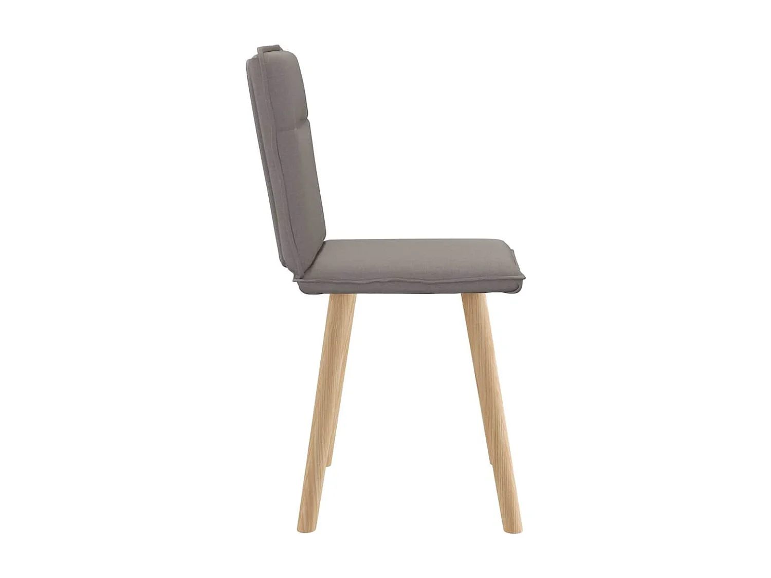 Chaises à manger lot de 2 taupe tissu