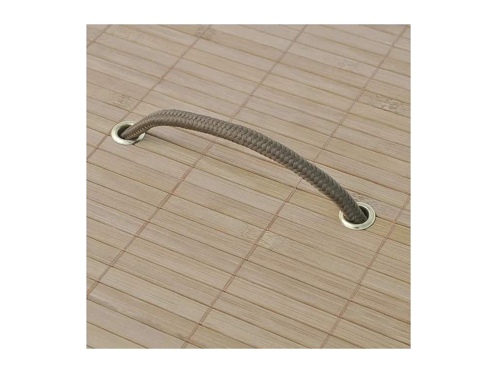 Panier à linge rond Bambou naturel